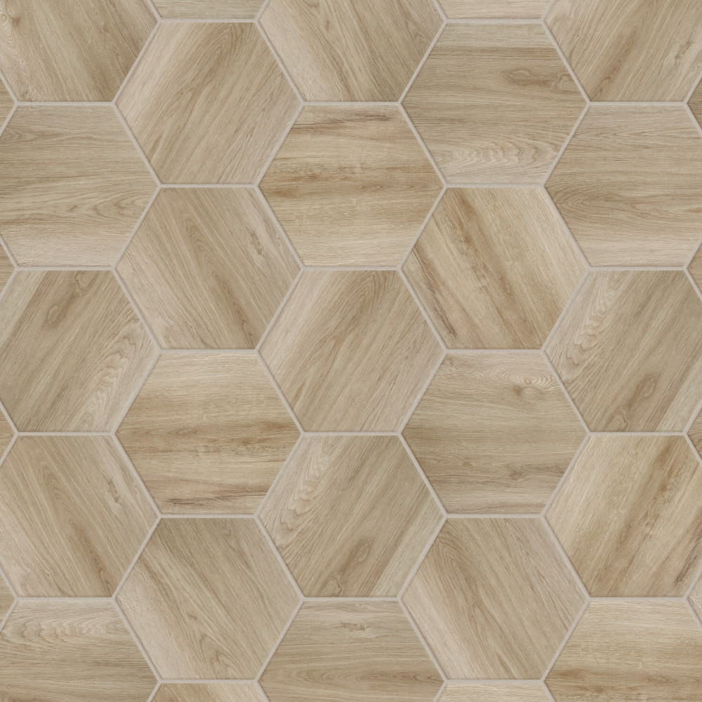 Sample – Natura Hex Camel Porcelain Floor and Wall Tile