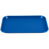 10" x 14" polypropylene fast-food tray in royal blue