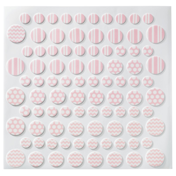 Pastel Printed Assortment Dots Fondant DecoShapes®