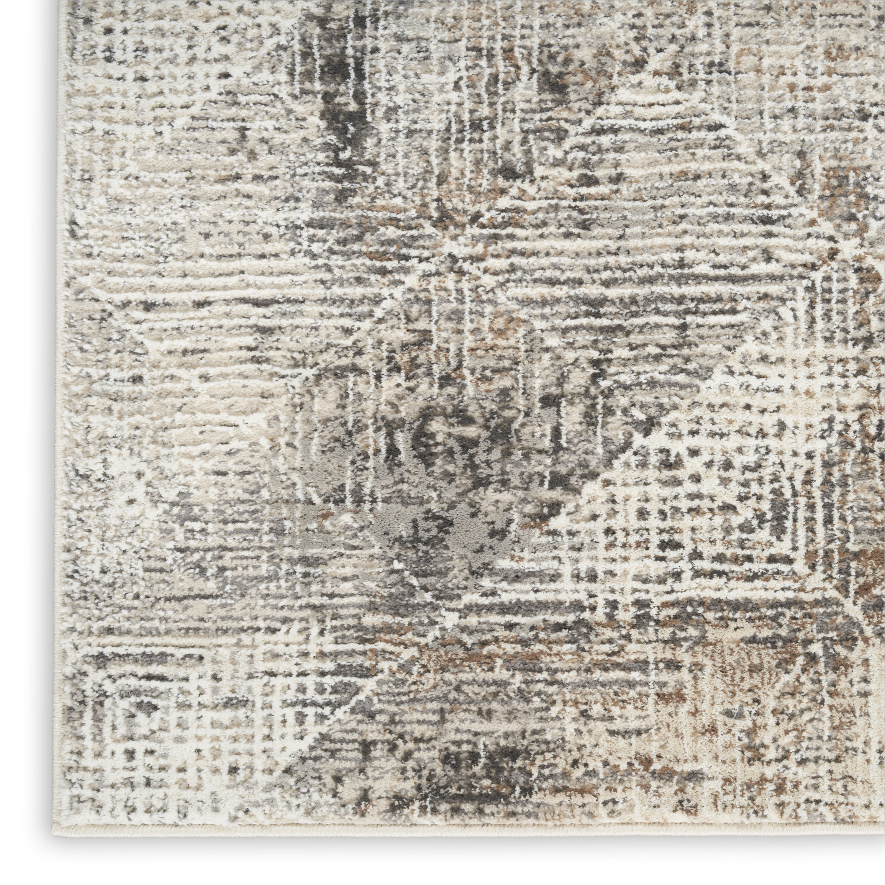 Nourison Sustainable Trends 7'10" x 9'10" Ivory Multicolor Modern Indoor Rug