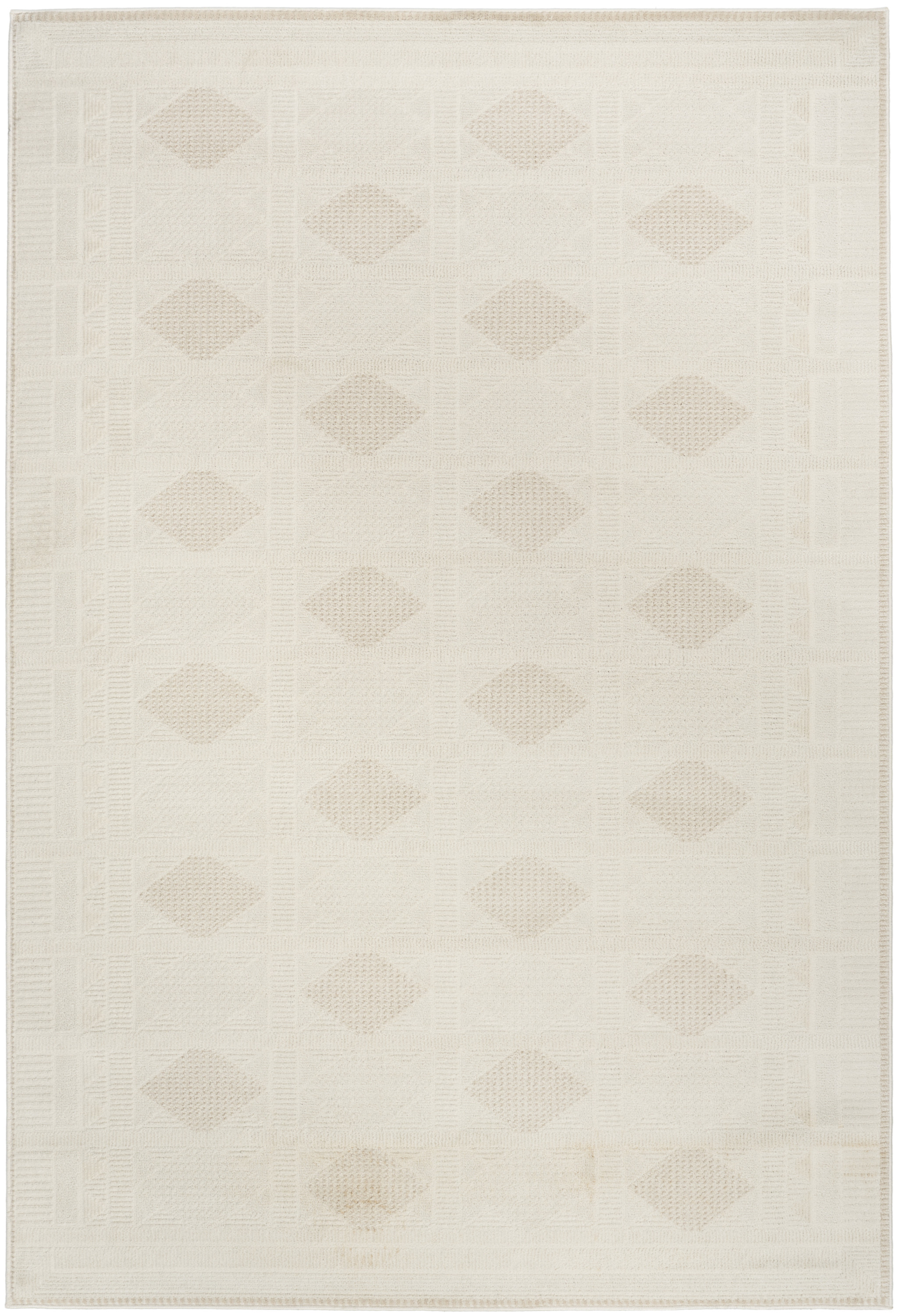 Nourison Nordic 4' x 6' Ivory Beige Modern Indoor Rug