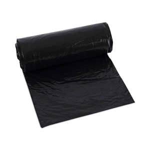 Boardwalk,  LLDPE Liner, 16 gal Capacity, 24 in Wide, 32 in High, 1 Mils Thick, Black