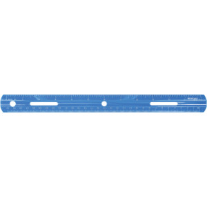Plastic Ruler, Standard/Metric, 12 in (30 Cm) Long, Asst Colors, 36 Pack