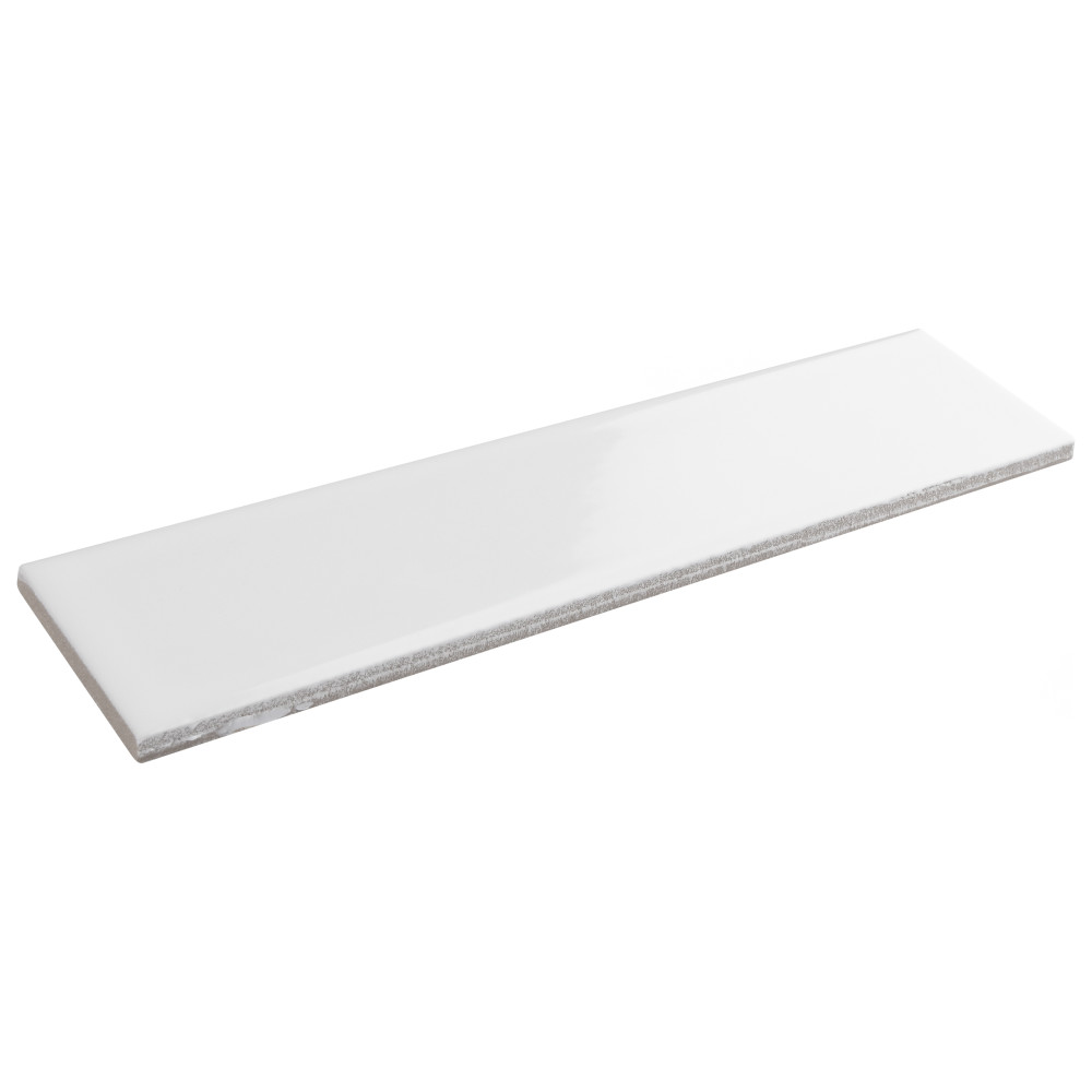 Metro Soho Subway Glossy White 1-3/4 in. x 7-3/4 in. Ceramic Floor and Wall Tile