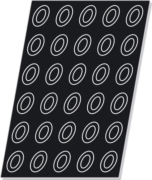 Flexipan 24 oval savarins mould for 8 x 6 cm and 2.5 cm-tall