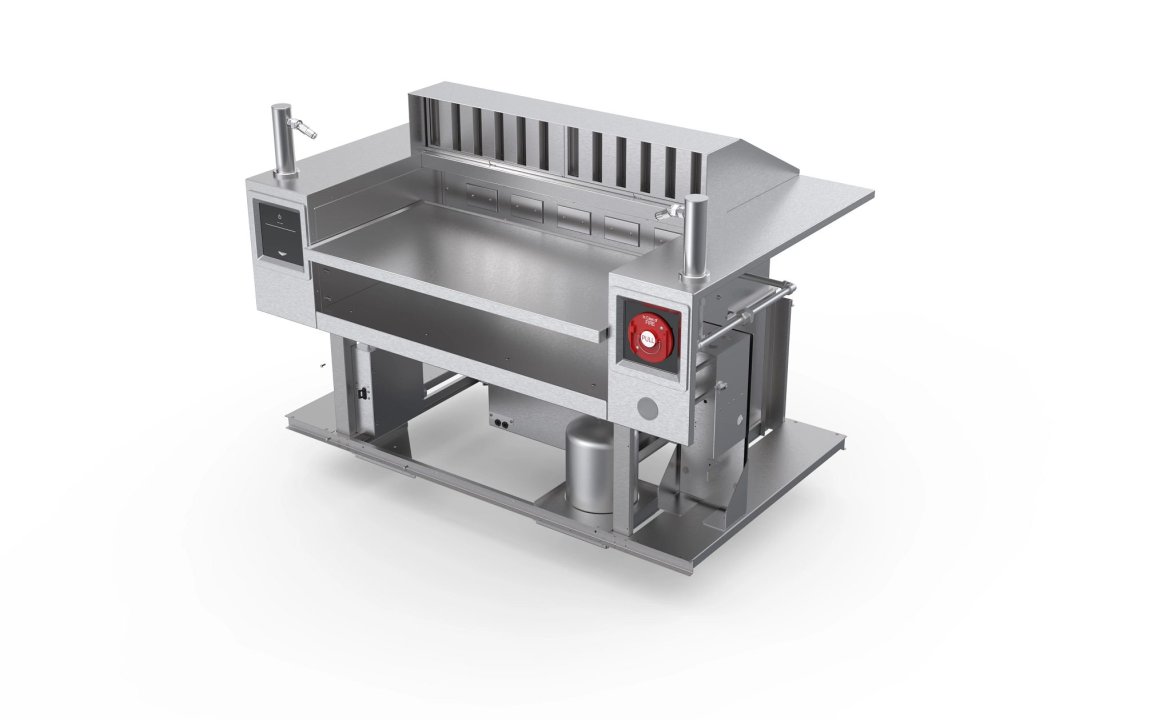 36inch FlexVent™ versatile slidein with downdraft vent and fire