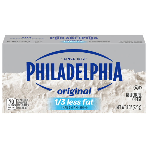 Philadelphia 1/3 Less Fat Neufchatel Brick Cream Cheese Image