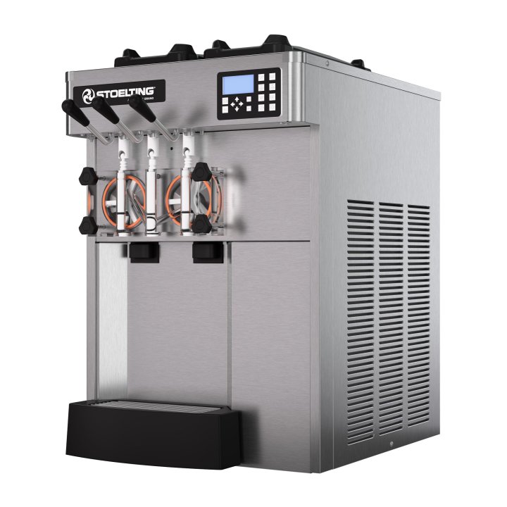 2-gallon 208- to 240-volt 1-phase air-cooled twin-twist soft serve countertop machine