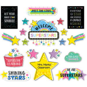 Shine Bright Bulletin Board Set, 43 Pieces