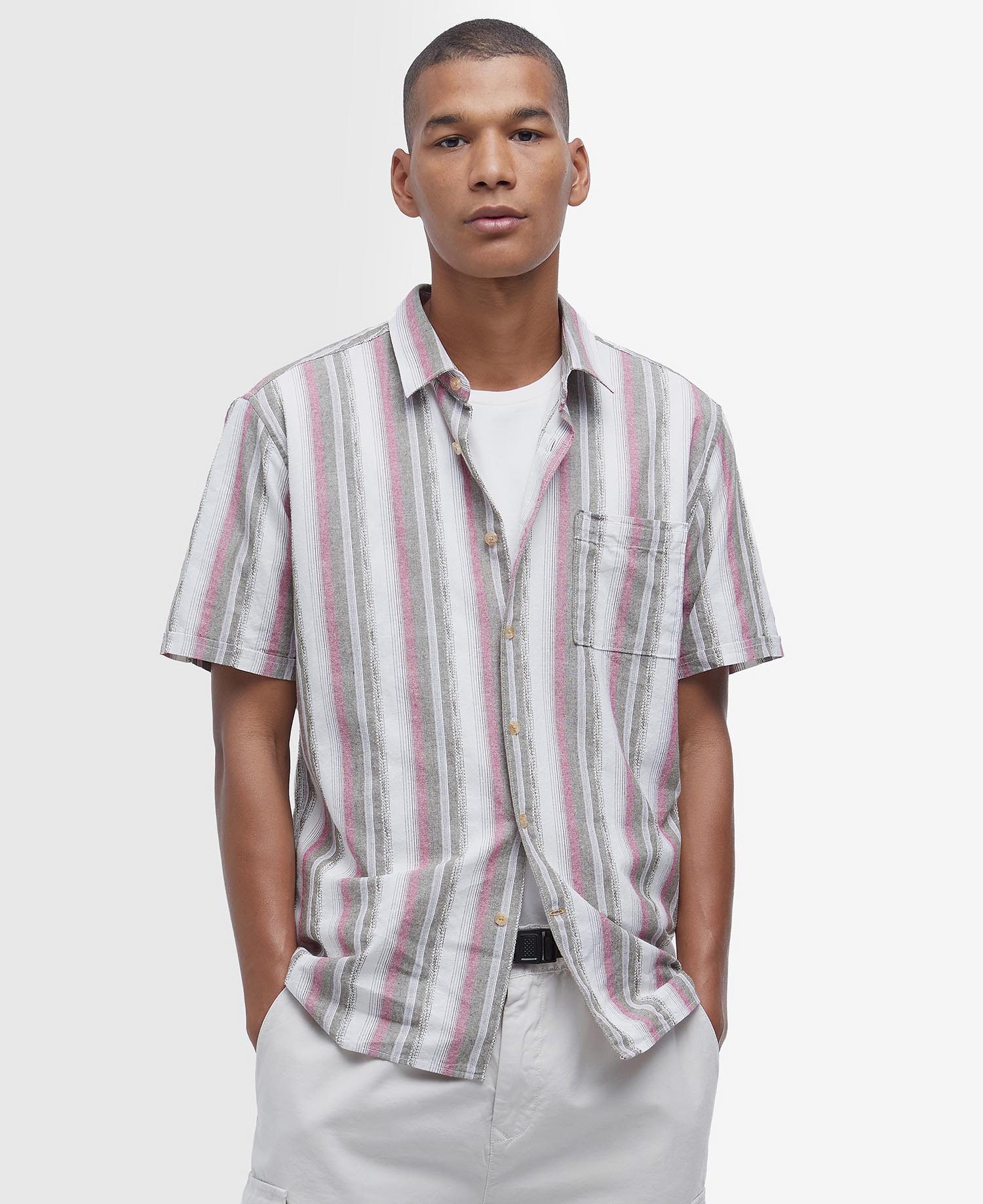 Camicia Lipton a maniche corte con motivo a righe image number 0