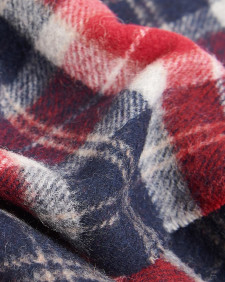 Tartan Lambswool Scarf Cranberry Tartan
