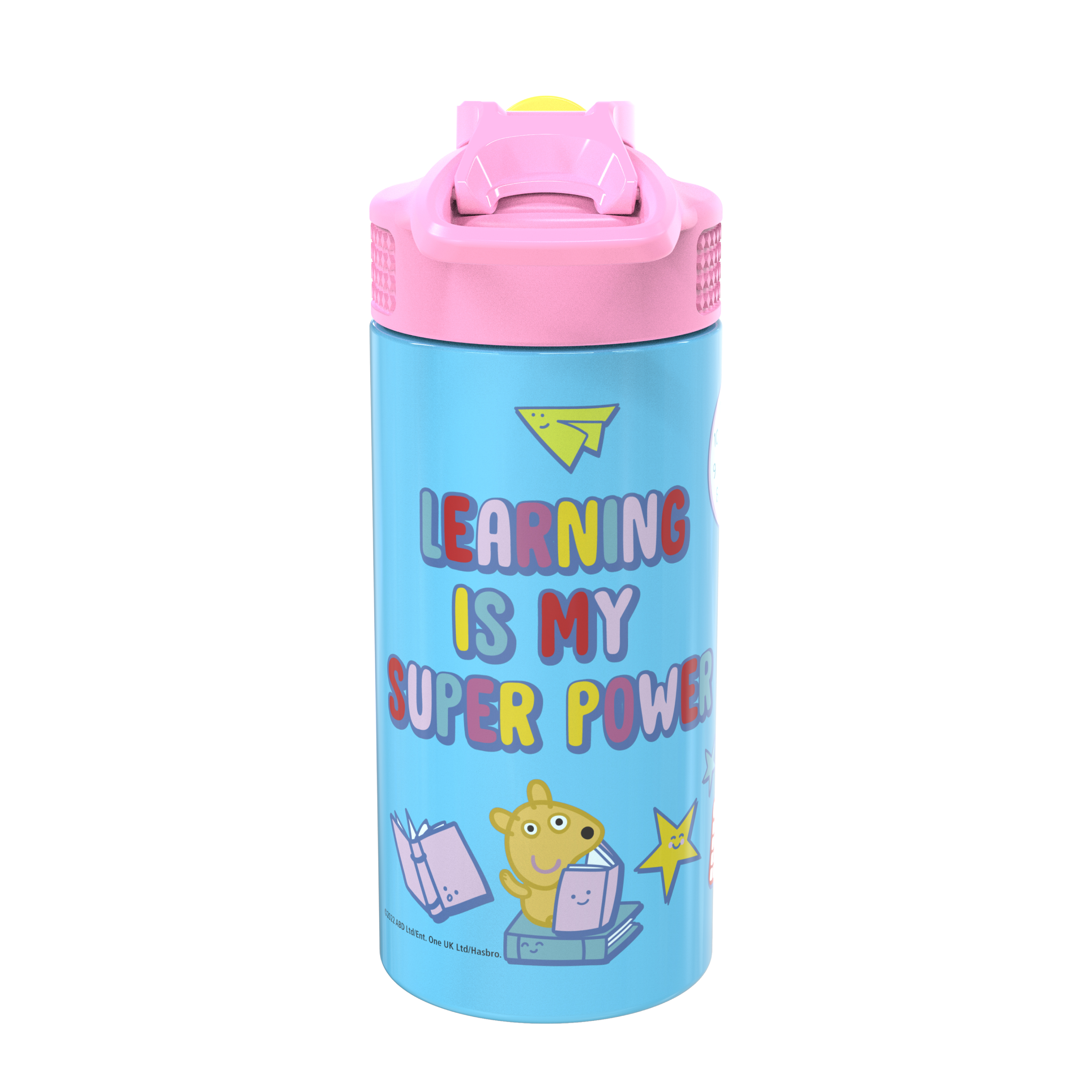 Peppa Pig 14 ounce Stainless Steel Vacuum Insulated Water Bottle, Peppa and Friends slideshow image 3