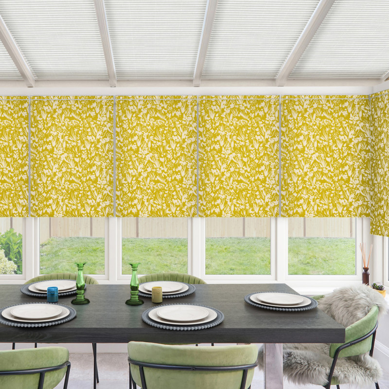 Vallie Chartreuse Roller Blind