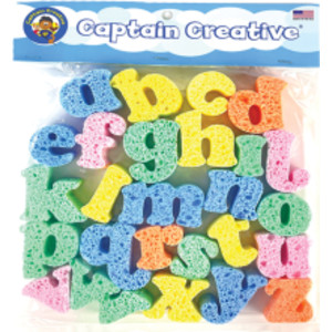 Super Sponges, 2", Lower Case Alphabet, 26 Pieces