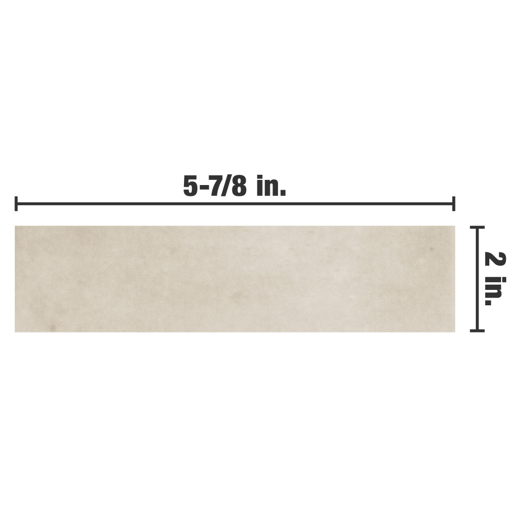 Coco Matte Canvas Beige 2 in. x 5-7/8 in. Porcelain Floor and Wall Tile
