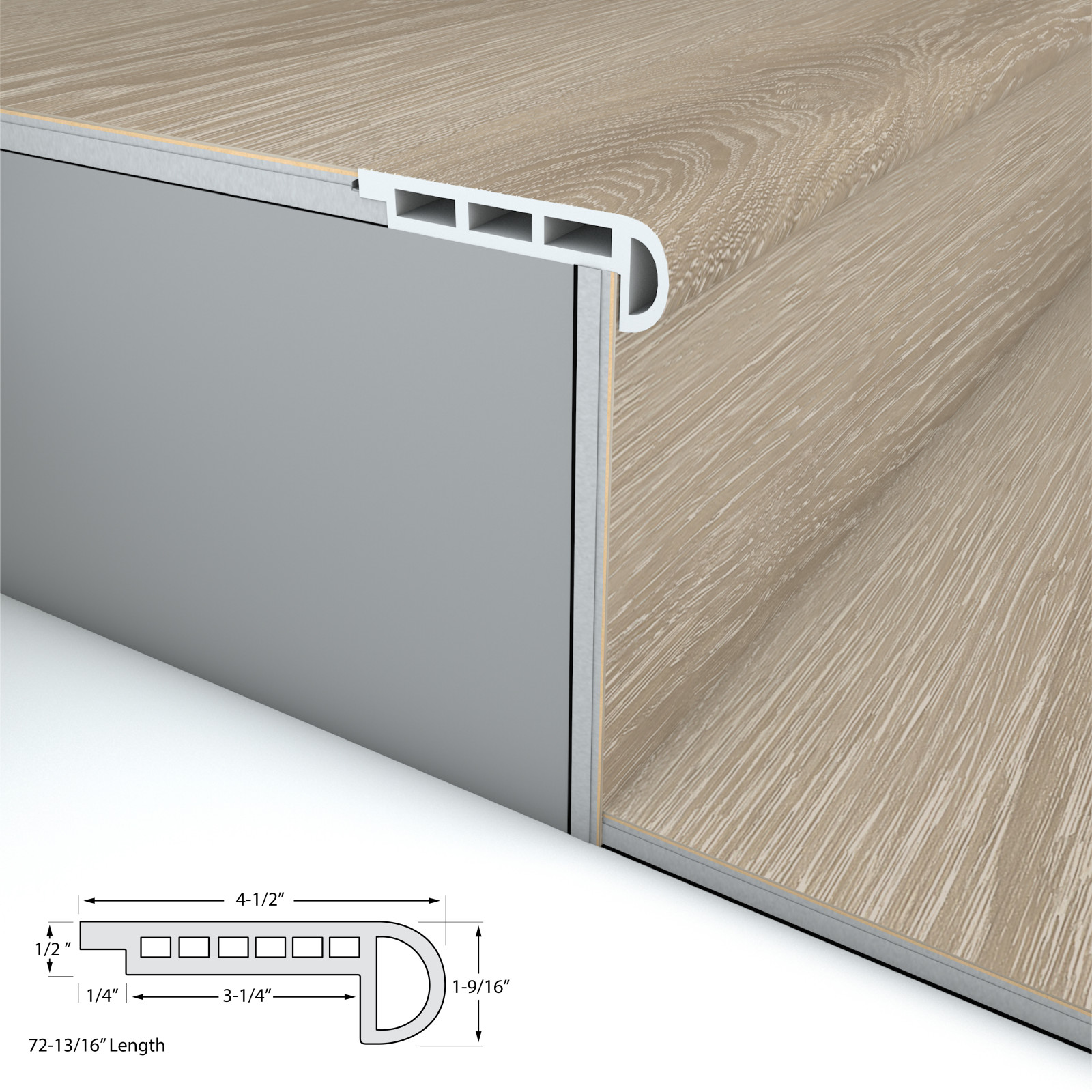 Bird Rock Ridge Stair Nosing Flush 6.5mm view 3