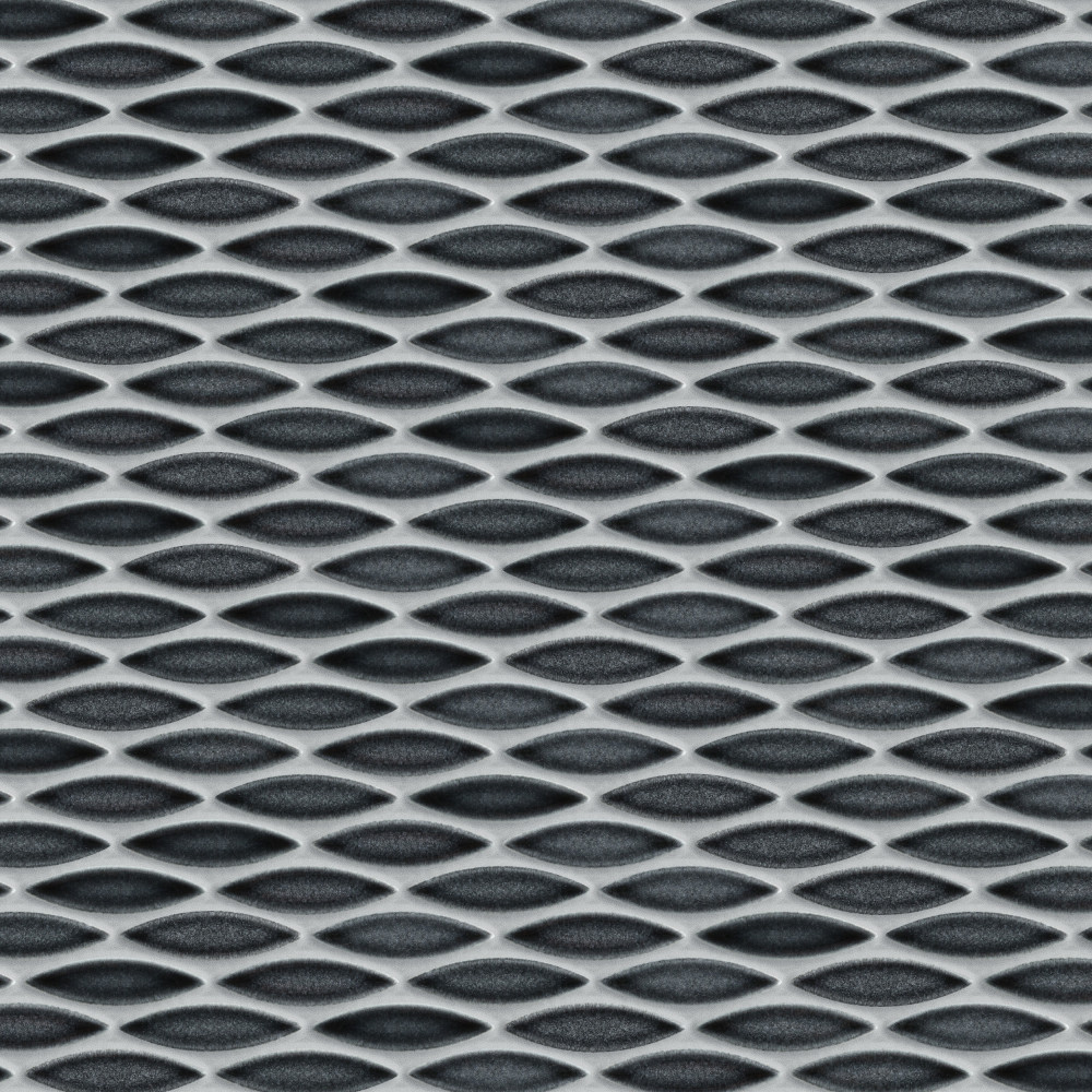 Pescado Storm Grey 12 in. x 12-1/2 in. Porcelain Mosaic Tile