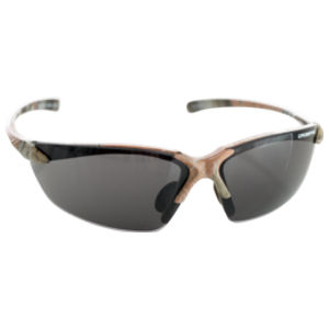 Crossfire Safety Glasses, Sniper, Black/Camo Frame With Smoke Lens