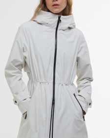 Kyra Longline Waterproof Jacket Silver Birch