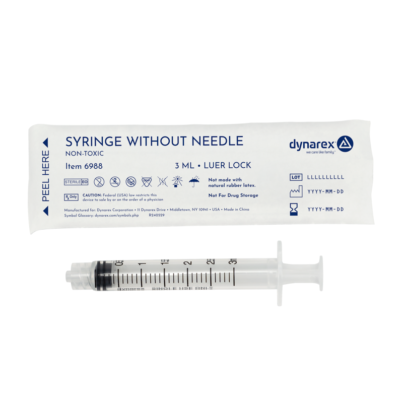 Syringe - Luer Lock 3cc - 6988