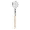 3-ounce one-piece heavy-duty perforated round Spoodle® utensil with ivory nylon handle