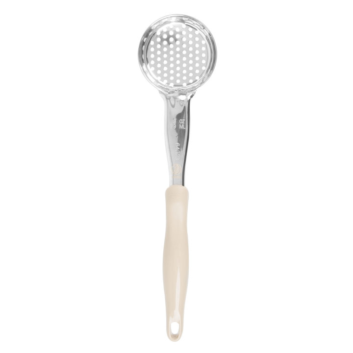 3-ounce one-piece heavy-duty perforated round Spoodle® utensil with ivory nylon handle