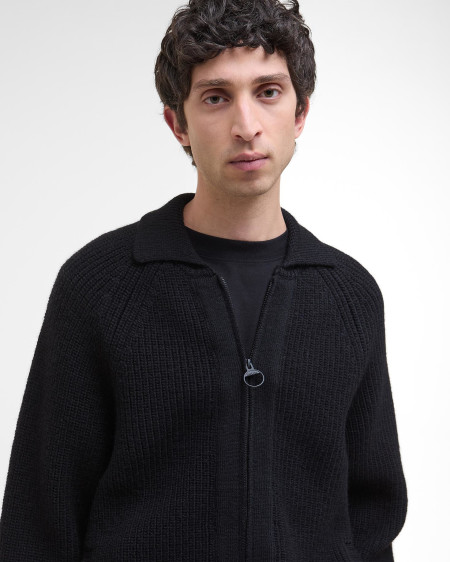 Garthman Knitted Zip-Up Jumper