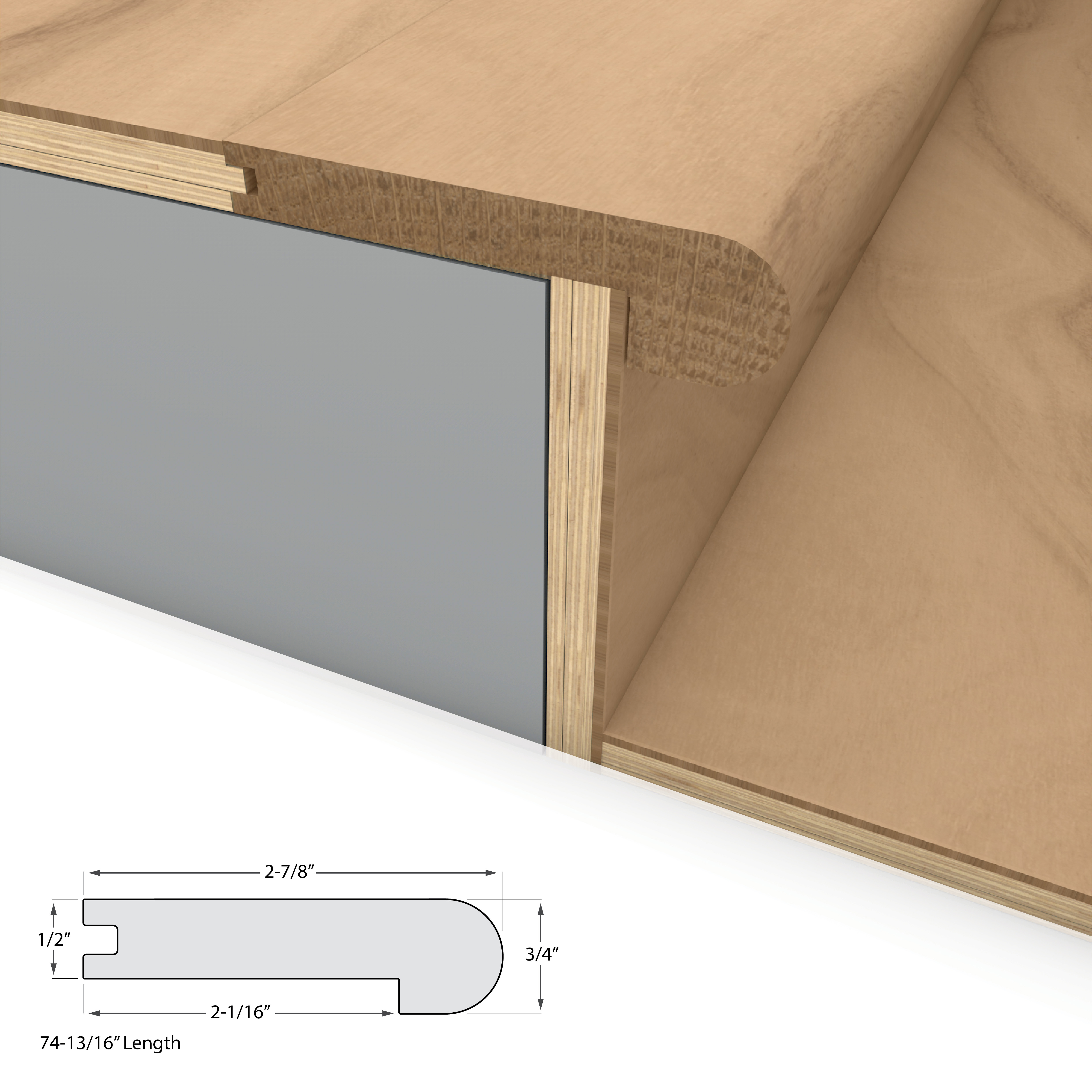 Clarified Acacia Varietals Flush Stair Nosing view 2