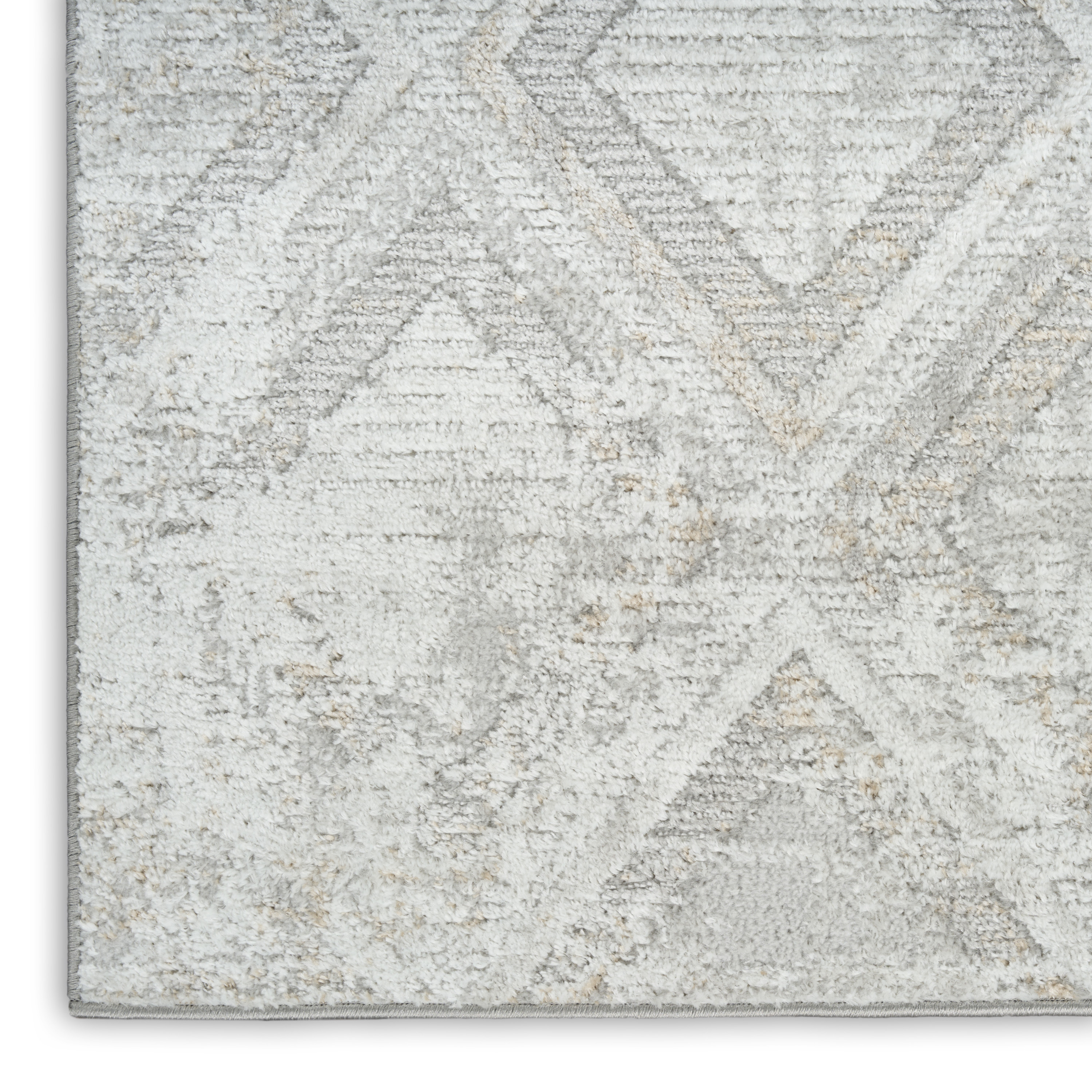 Nourison Dekor 4' x 6' Grey Modern Indoor Rug