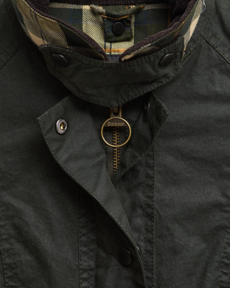 Barbour Re-Loved Beadnell Waxed Jacket - Size 10