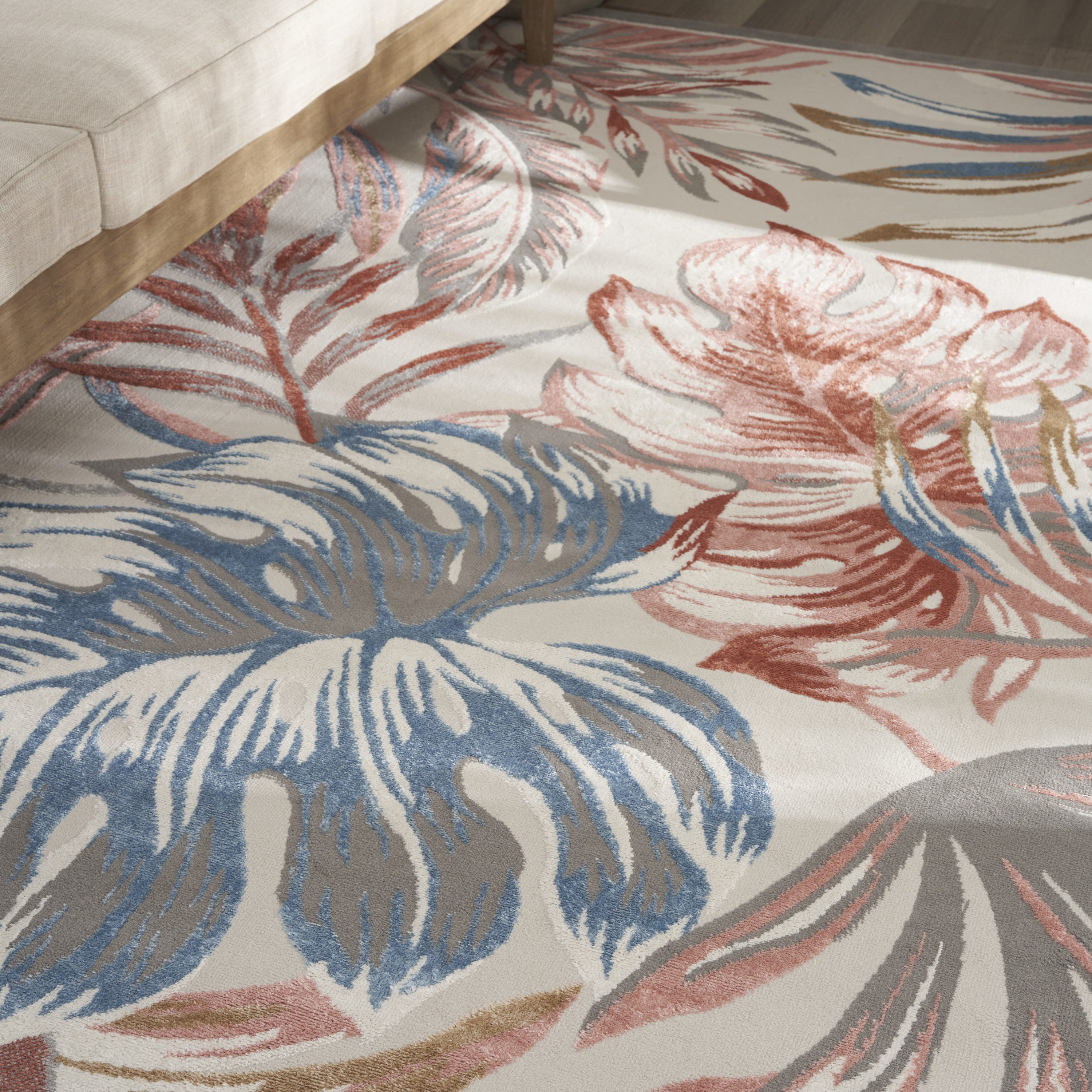 Nourison Seaside 7'10" x 9'10" Multicolor Tropical Indoor Rug