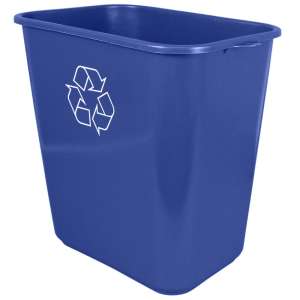 Impact, Soft-Sided Recycling Bin, 10.25gal, Polyethylene, Blue, Rectangle, Receptacle