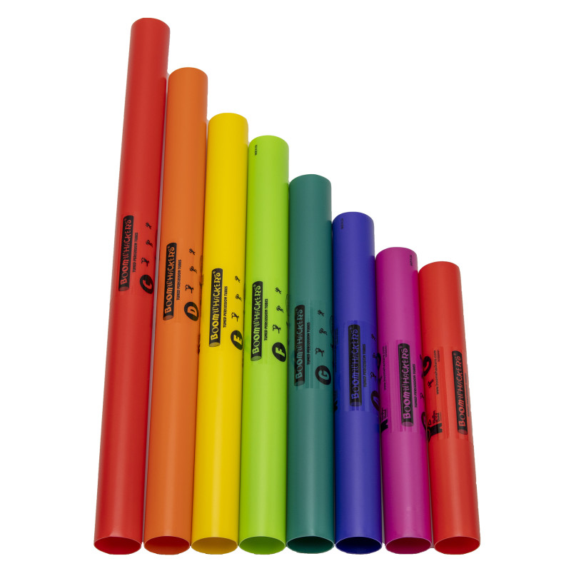 Boomwhackers Percussion Tubes 8-Note C Major Diatonic Set