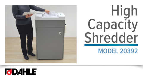 <big><strong>Dahle 20392</strong></big><br>High Capacity Shredder