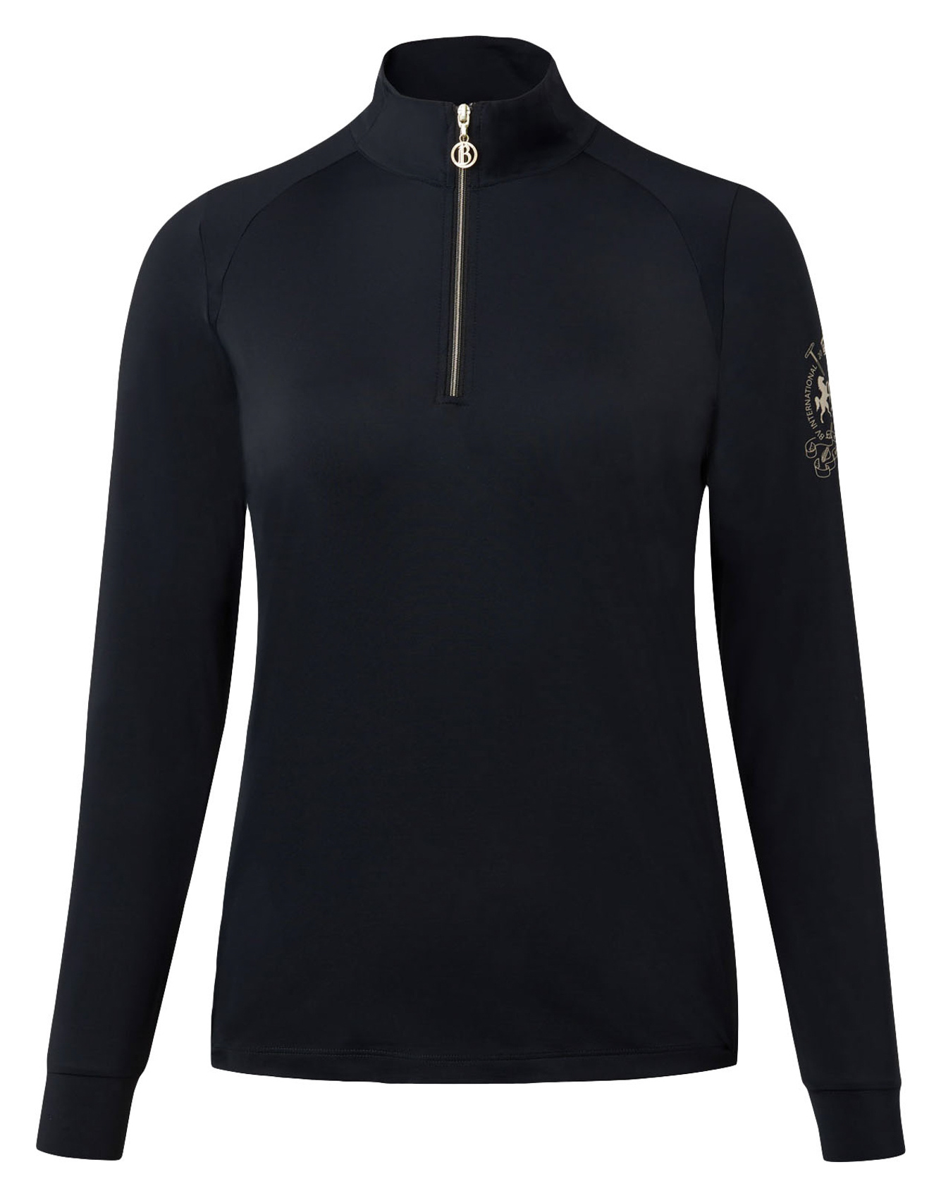 B Vertigo Sidney Womens Long Sleeved Ventilated Half Zip Shirt
