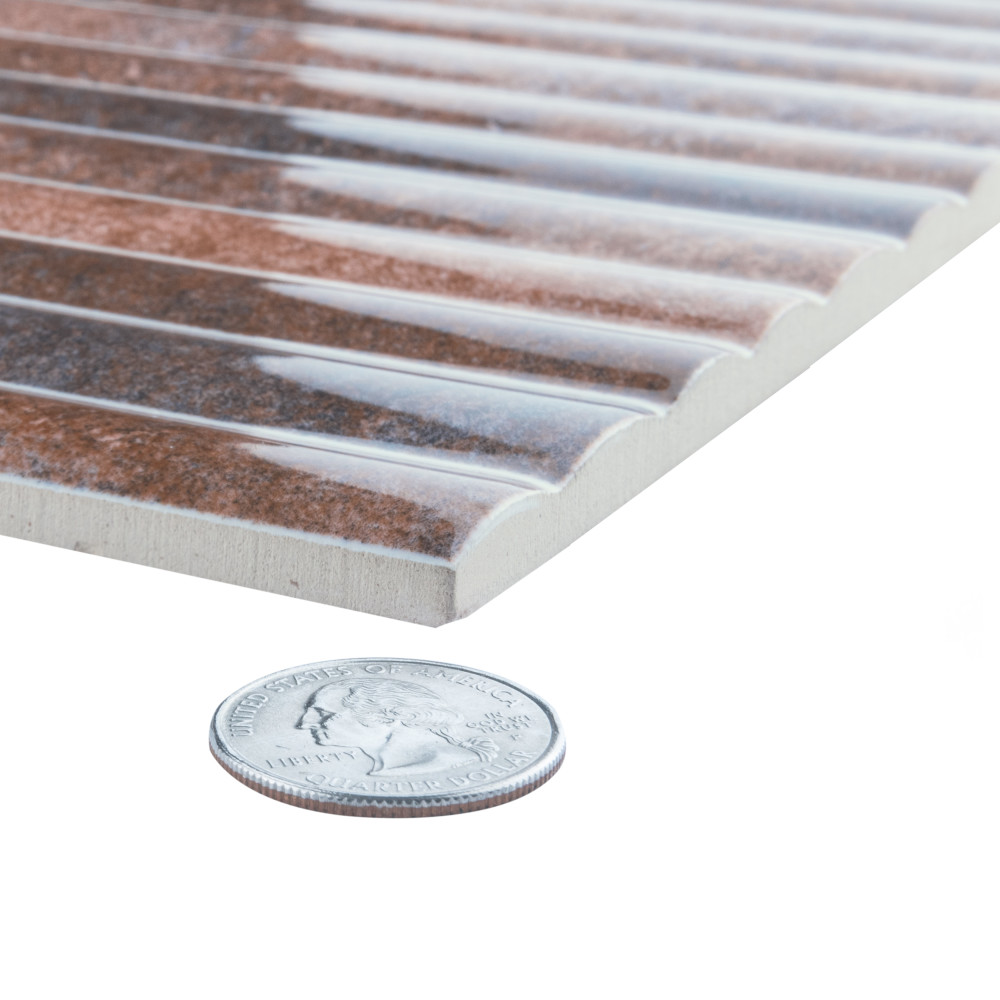 Rubik Garnet 5-7/8 in. x 11-3/4 in. Ceramic Wall Tile