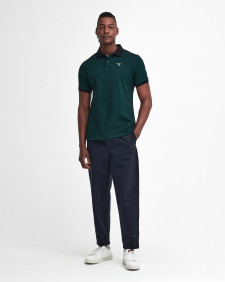 Essential Sports Mix Short-Sleeved Polo Shirt Evergreen