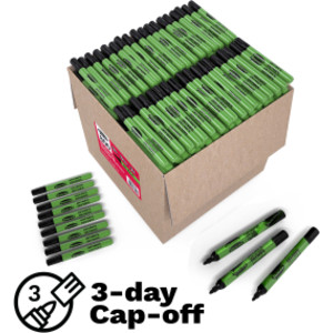 Medium Tip Slim Barrel Dry Erase Markers, Black, Extra Large Bulk Box of 800
