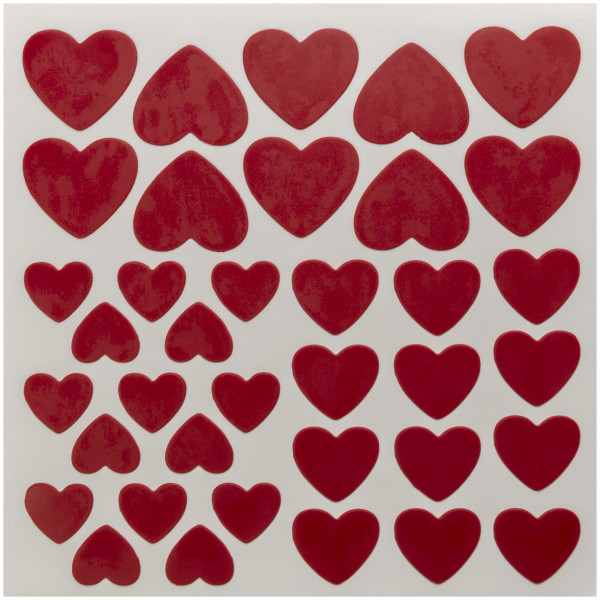 Red, Pink, White Hearts Fondant DecoShapes®