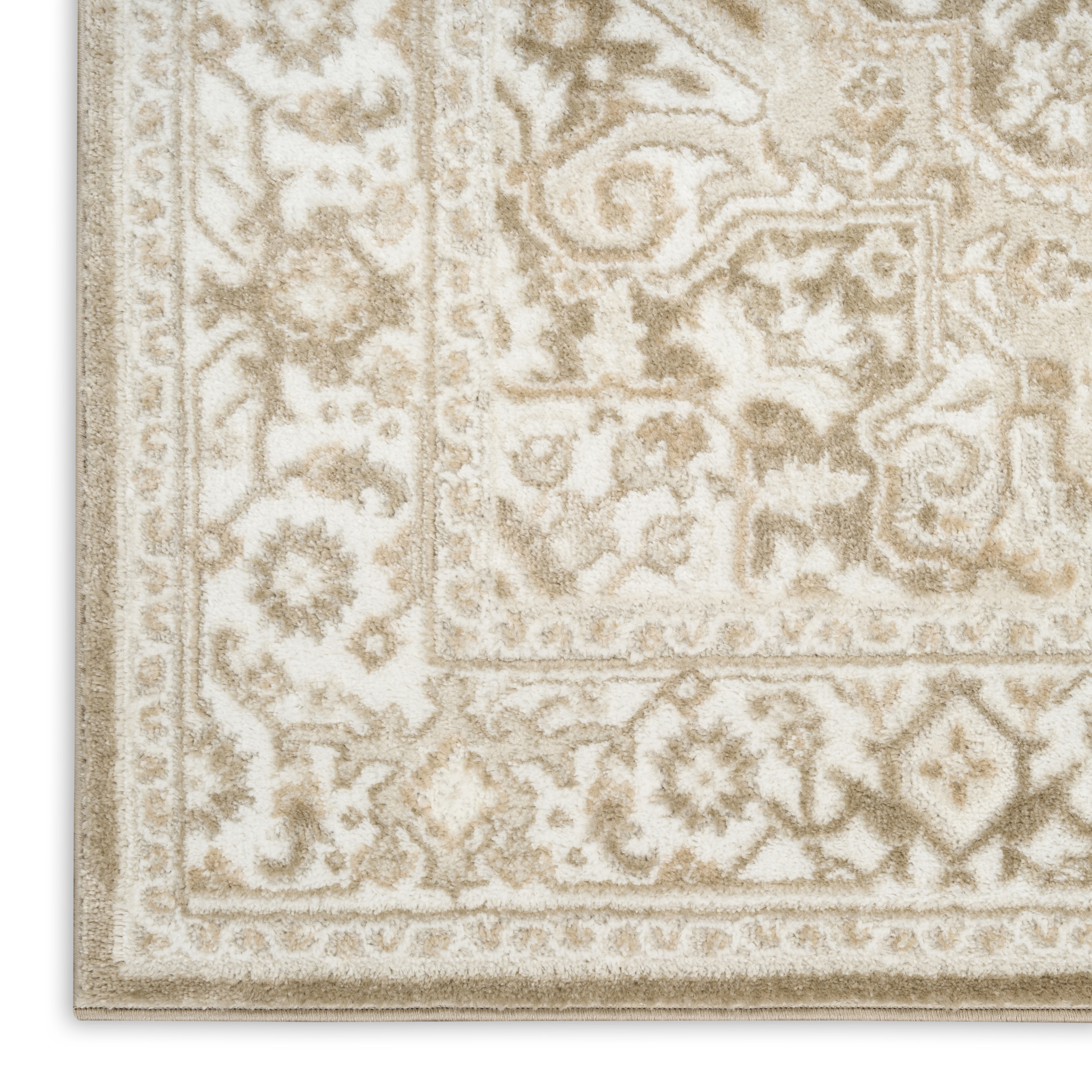 Nourison Dekor 7'10" x 9'10" Taupe Ivory Vintage Indoor Rug