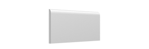 Maiolica White 3×6 Bullnose Glossy