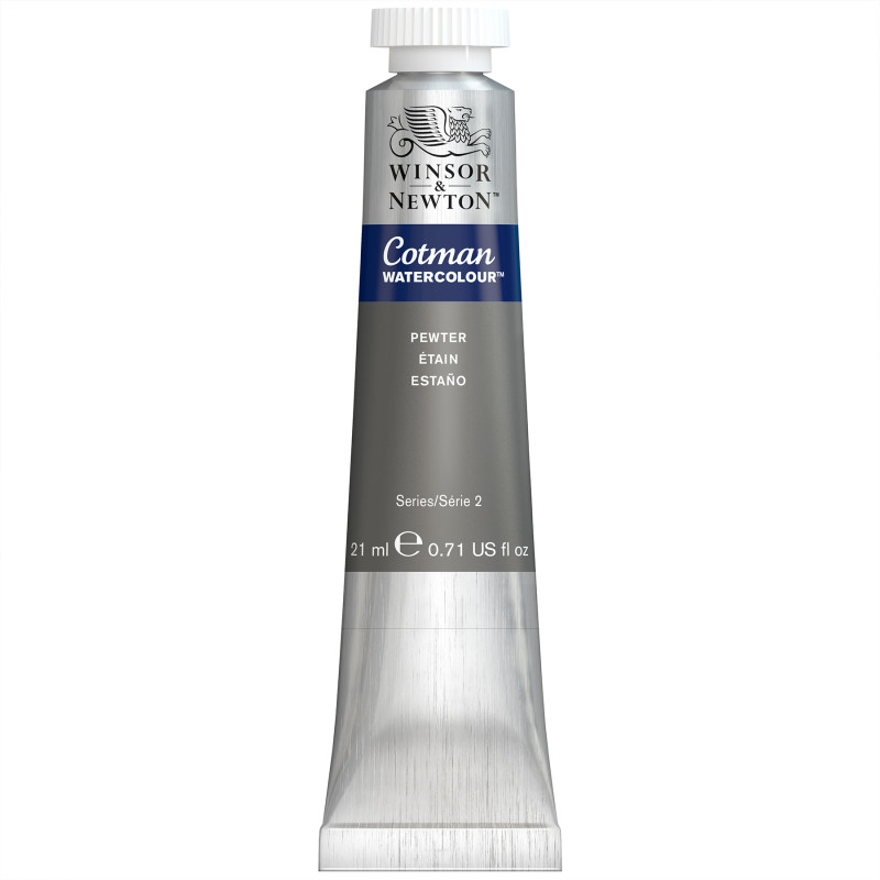 Cotman Watercolor Paint, 21 mL Tube, Pewter