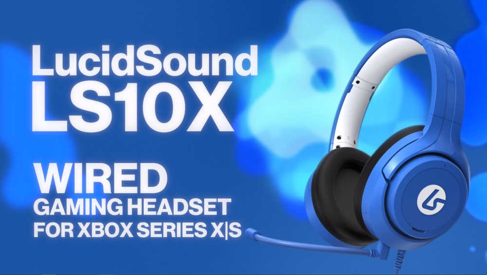 LucidSound LS10X Wired Gaming Headset for Xbox Series XS Shock Blue