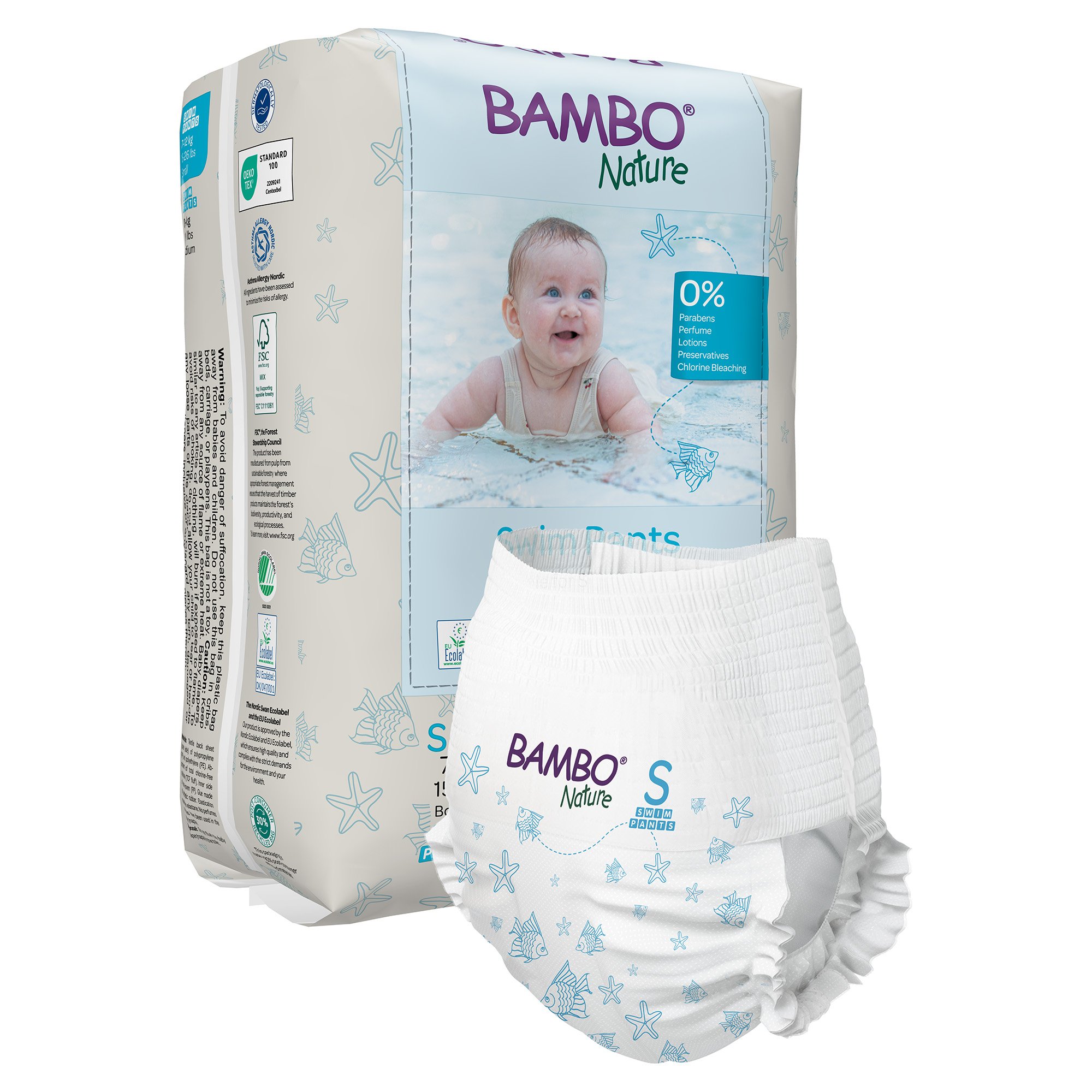 Bambo Nature Swim Pants, Small MK 1246197