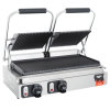 Double 208- to 240-volt Cayenne® sandwich press with panini-style, cast-iron plates