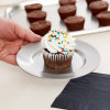 6-inch stainless steel plate with satin finish
