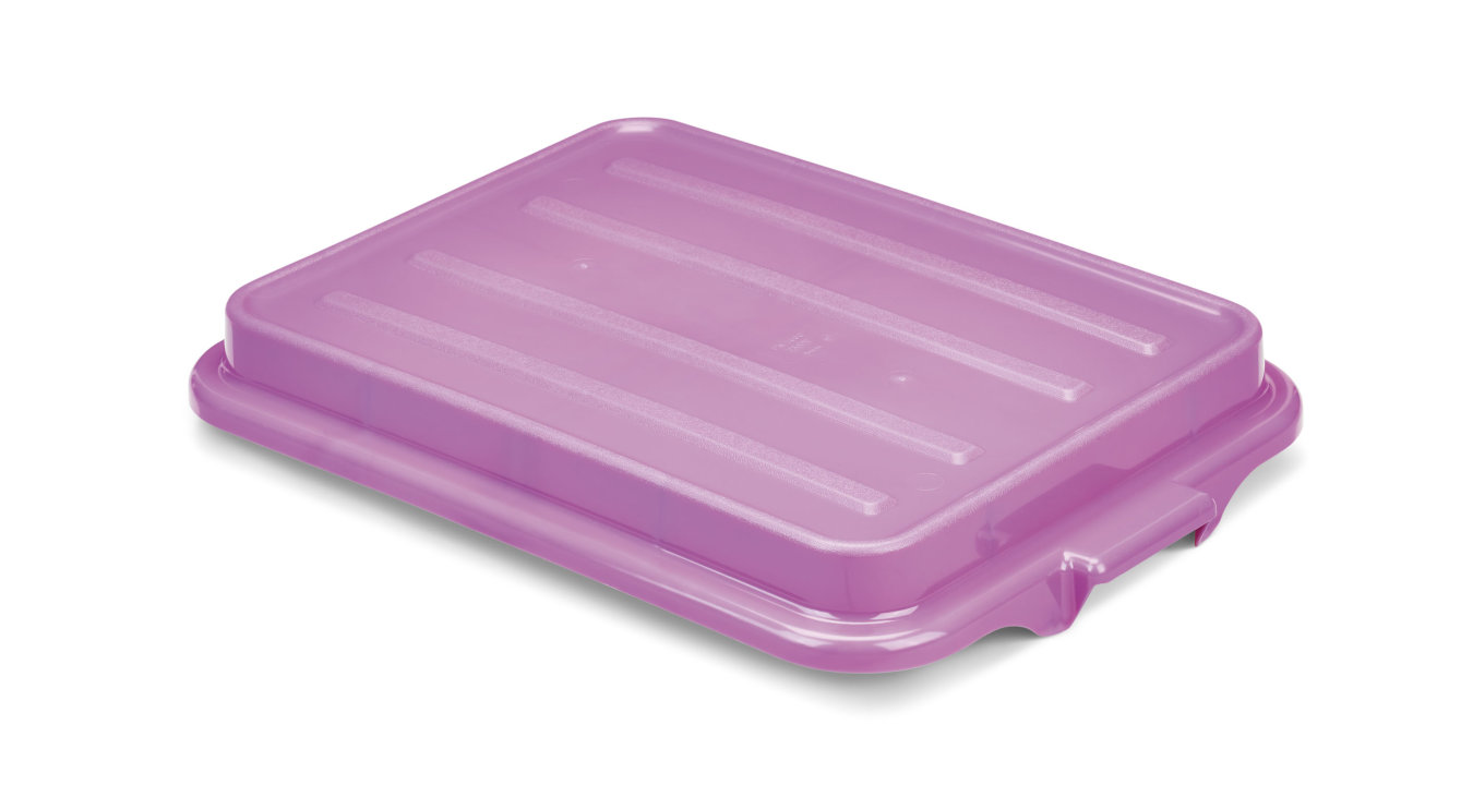 Traex® Color-Mate snap-on food storage box lid in purple