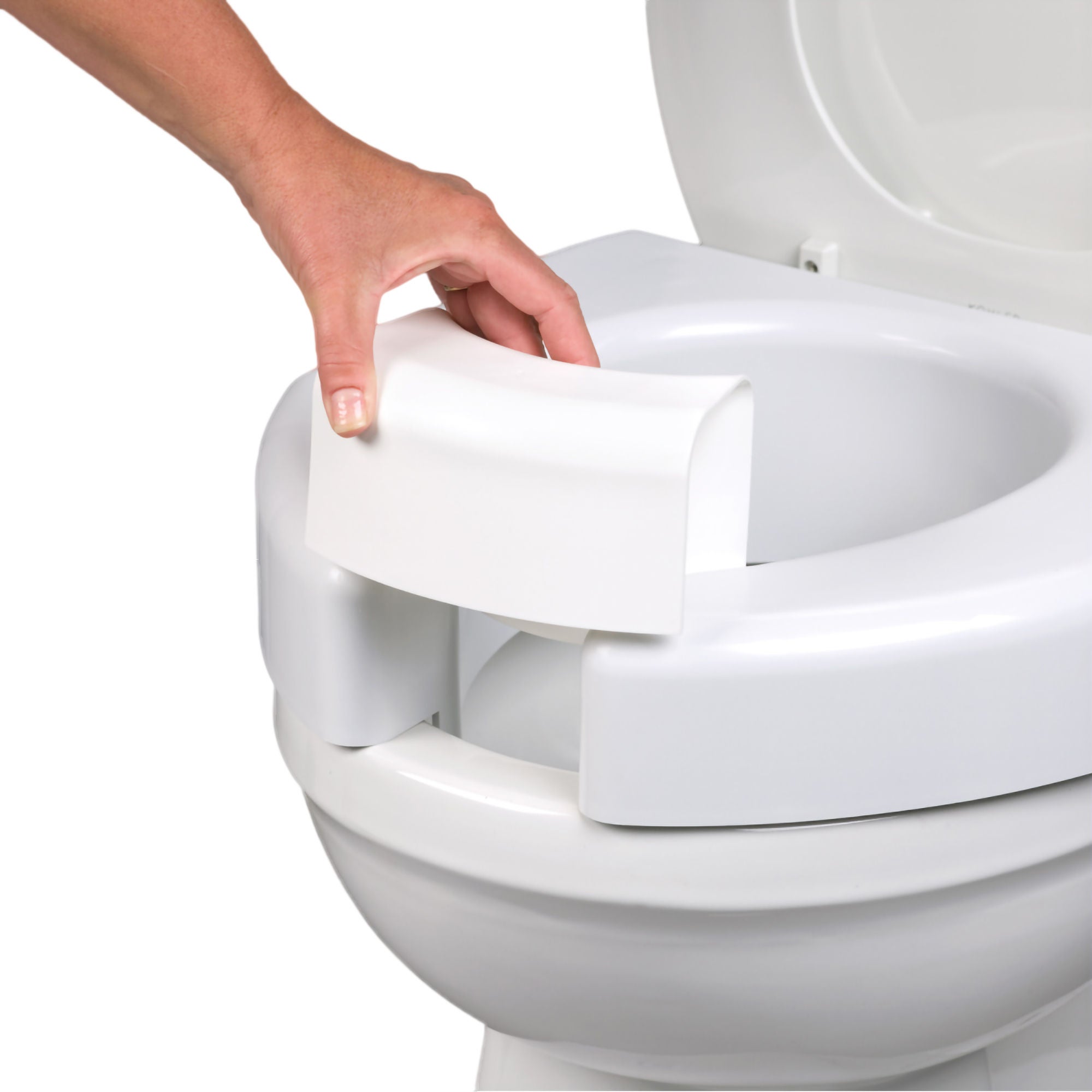 Maddak Bariatric White Raised Toilet Seat
