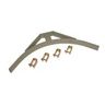Cable Runway Corner Bracket, 15 in.W x 1.5 in.H x 15.48 in.L, Gray