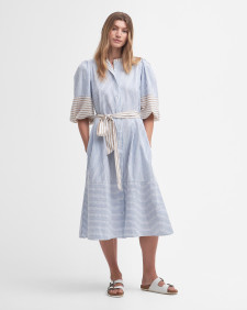 Thea Striped Shirt Dress 